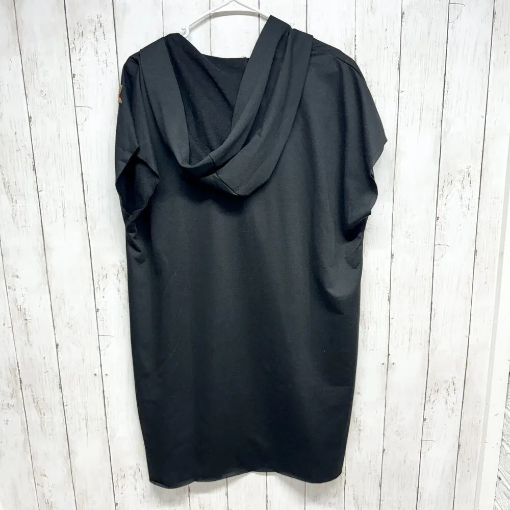 ee:some Dress Women Size L Sweater Mini Floral Striched Short Sleeve Laced Tie - Image 5