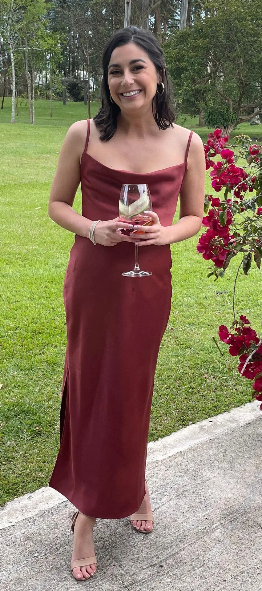 BHLDN Cali Satin Charmeuse Midi Dress - Image 3