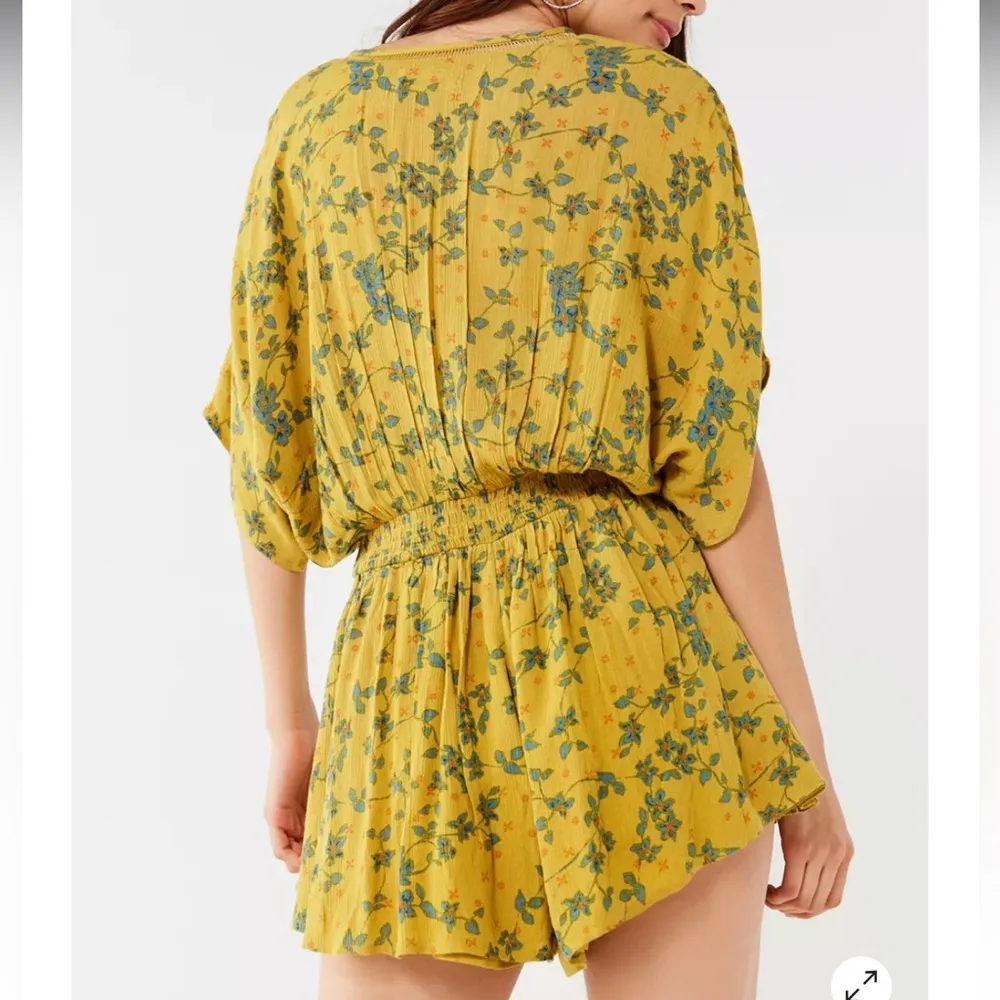 Urban Outfitters Moonstruck Plunging Surplice Romper - Image 2