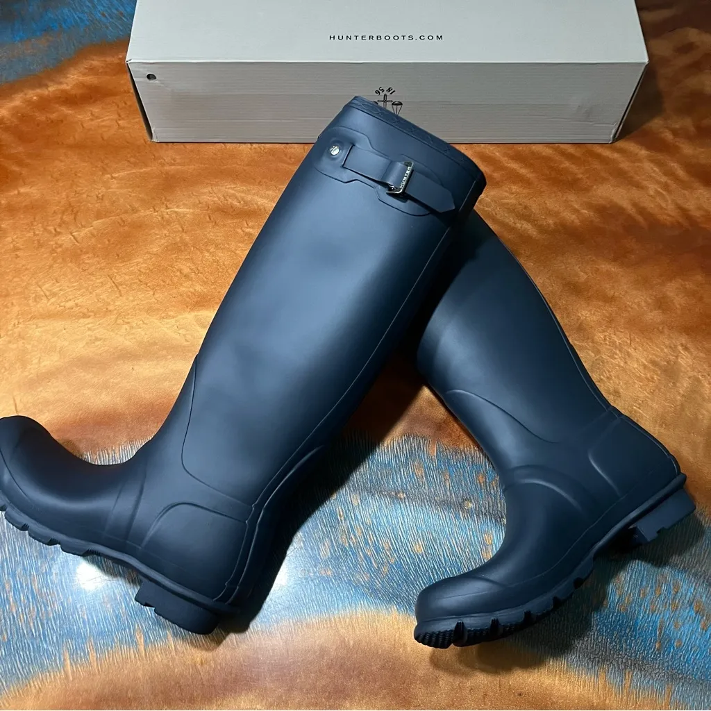 New Hunter Classic Original Tall Rain Boots size 8 - Image 11