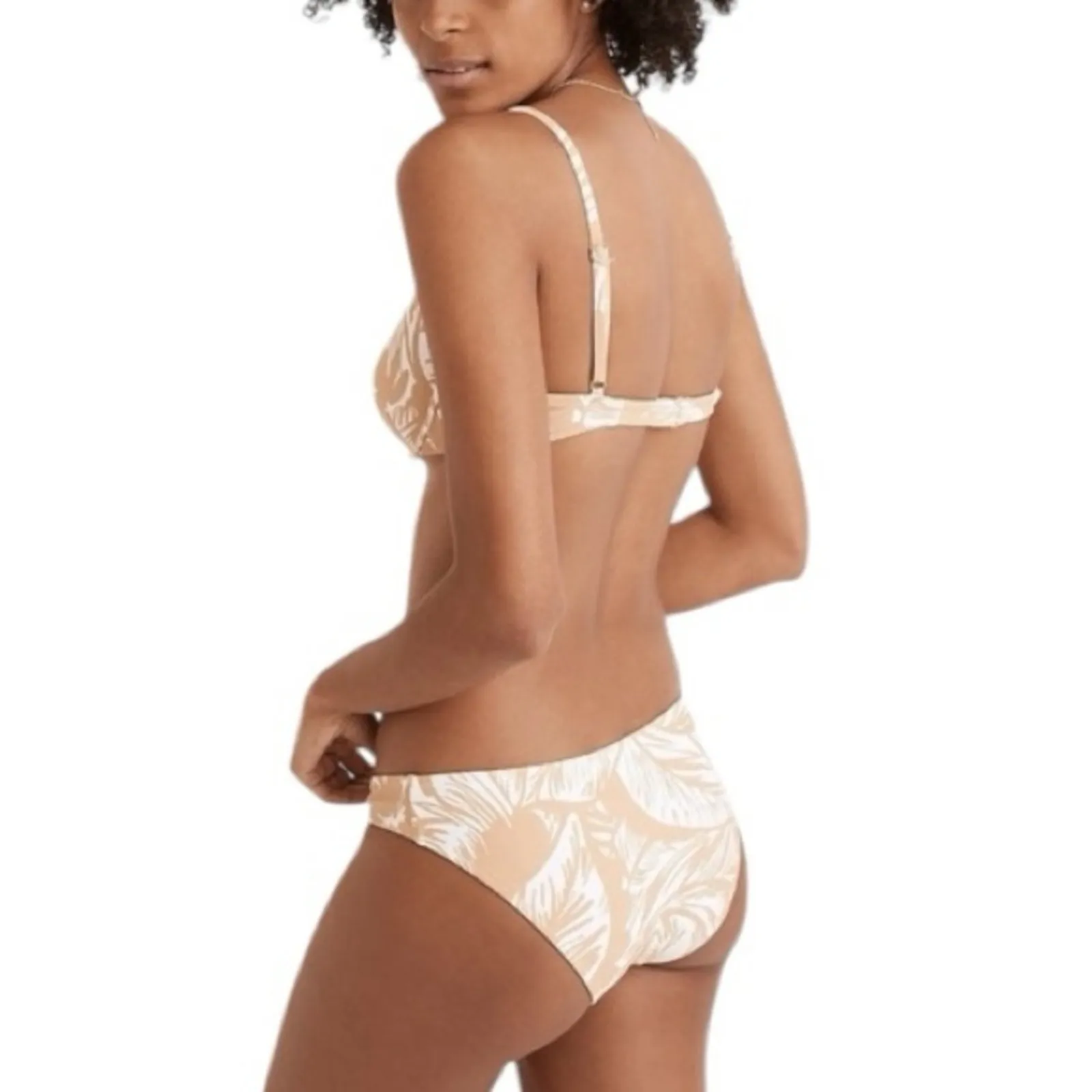 Madewell Second Wave Palm Leaves Classic Bikini Bottom NWT Size Large - Image 2