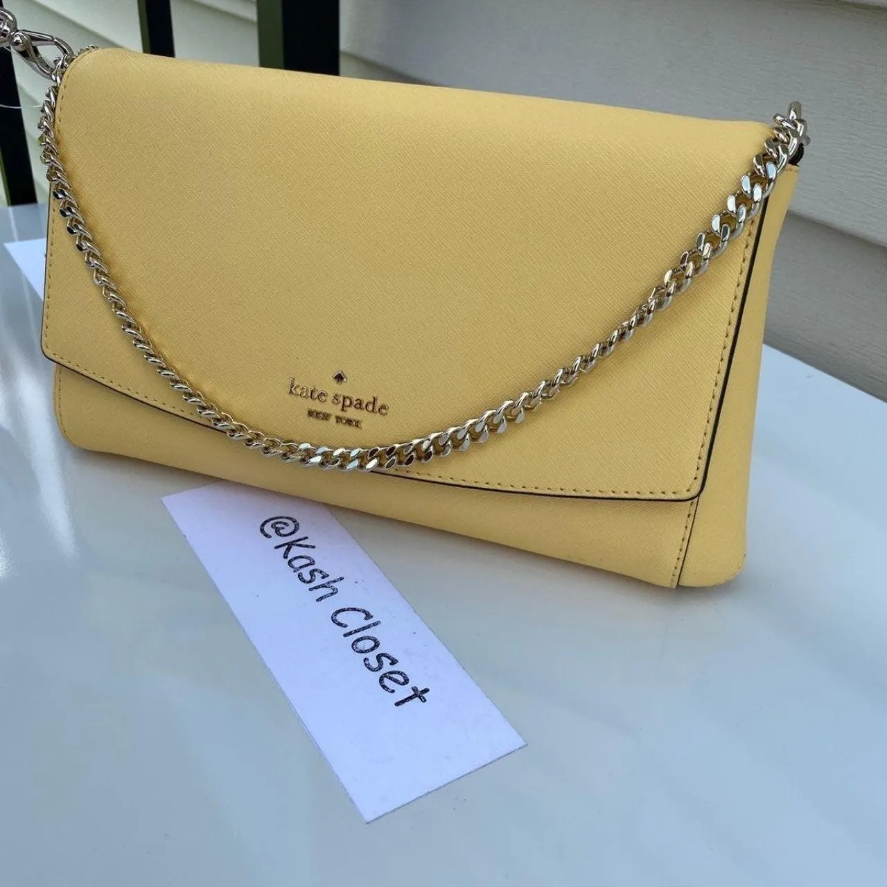 Kate Spade New York Day Break Yellow Crossbody Purse - Image 8