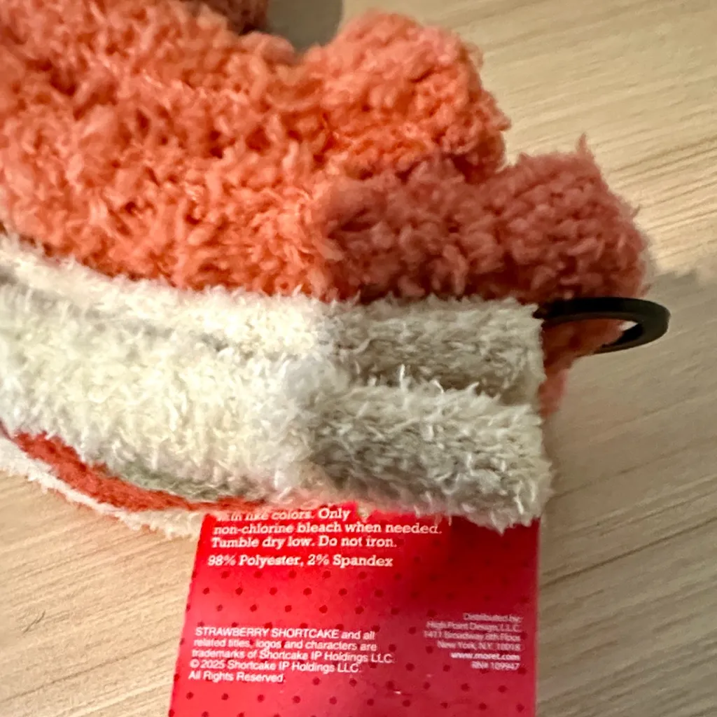 Strawberry Shortcake Cute Fuzzy Socks 2 pairs Orange - Image 6