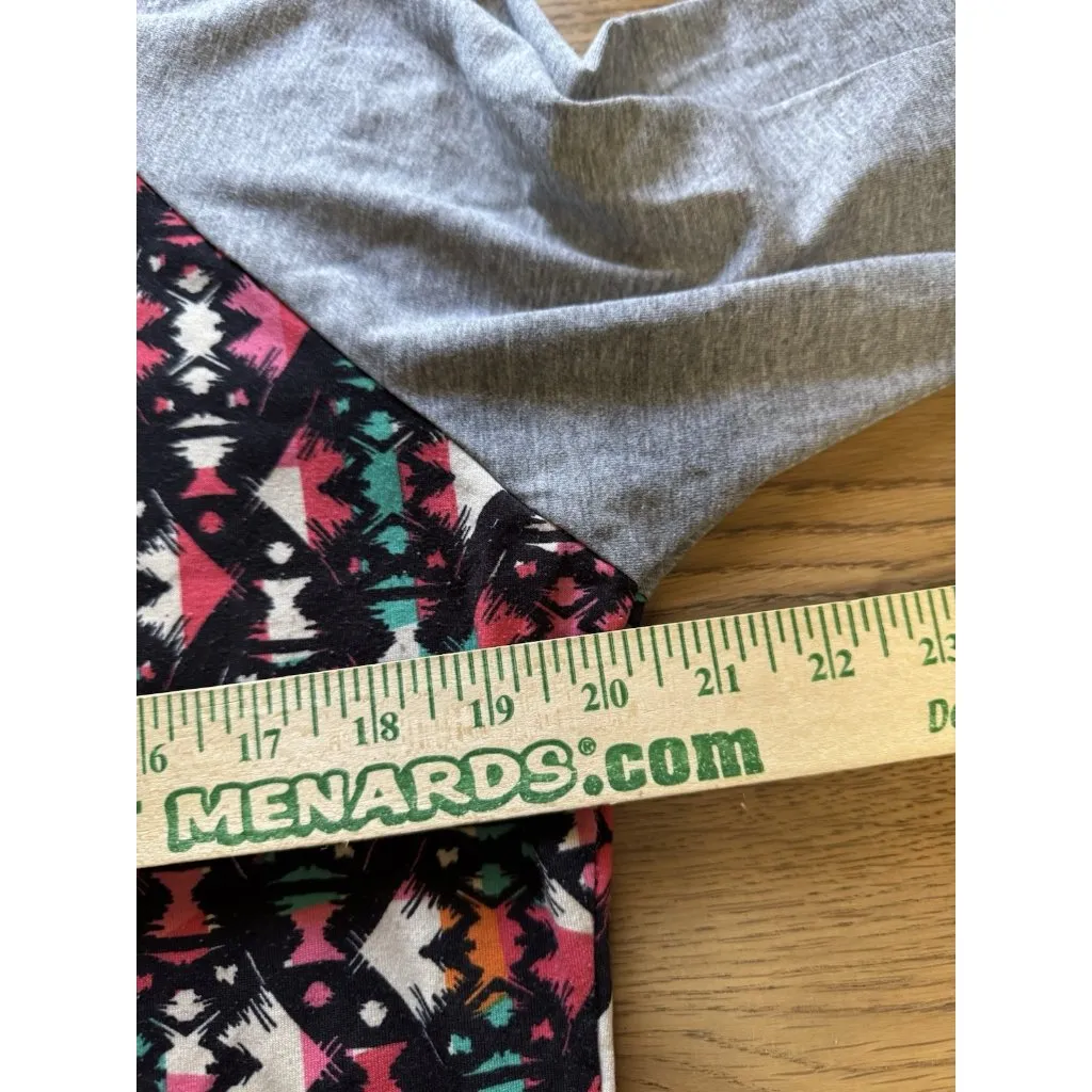 LuLaRoe Women‎ Size Large 3/4 Sleeve T Shirt Stretch Aztec Loungewear Teacher - Image 5