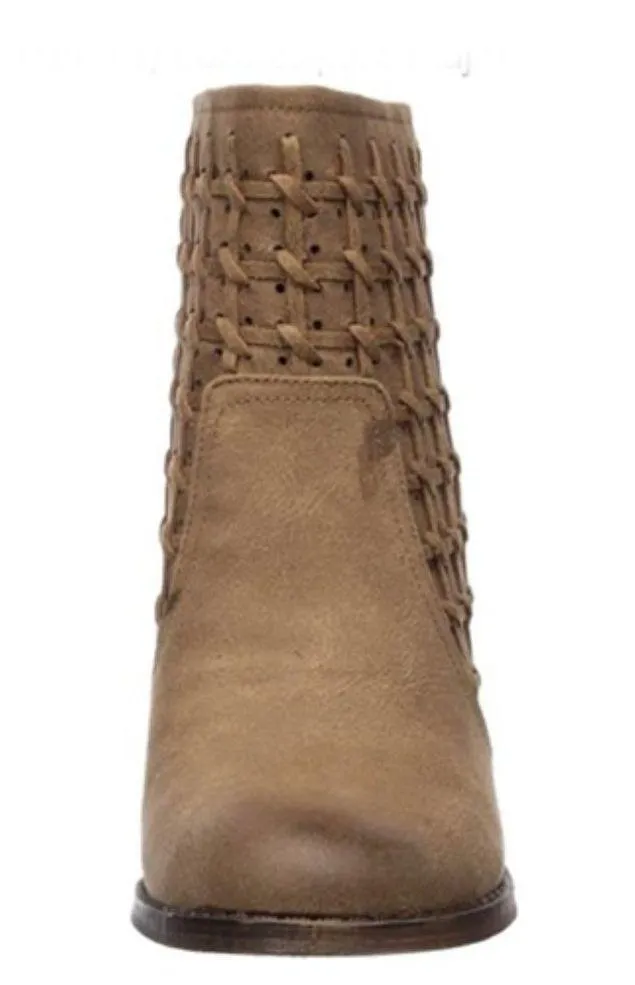 Fergalicious Ankle Boots Worthy Sand Brown Leather Booties Size 12M New in Box - Image 8