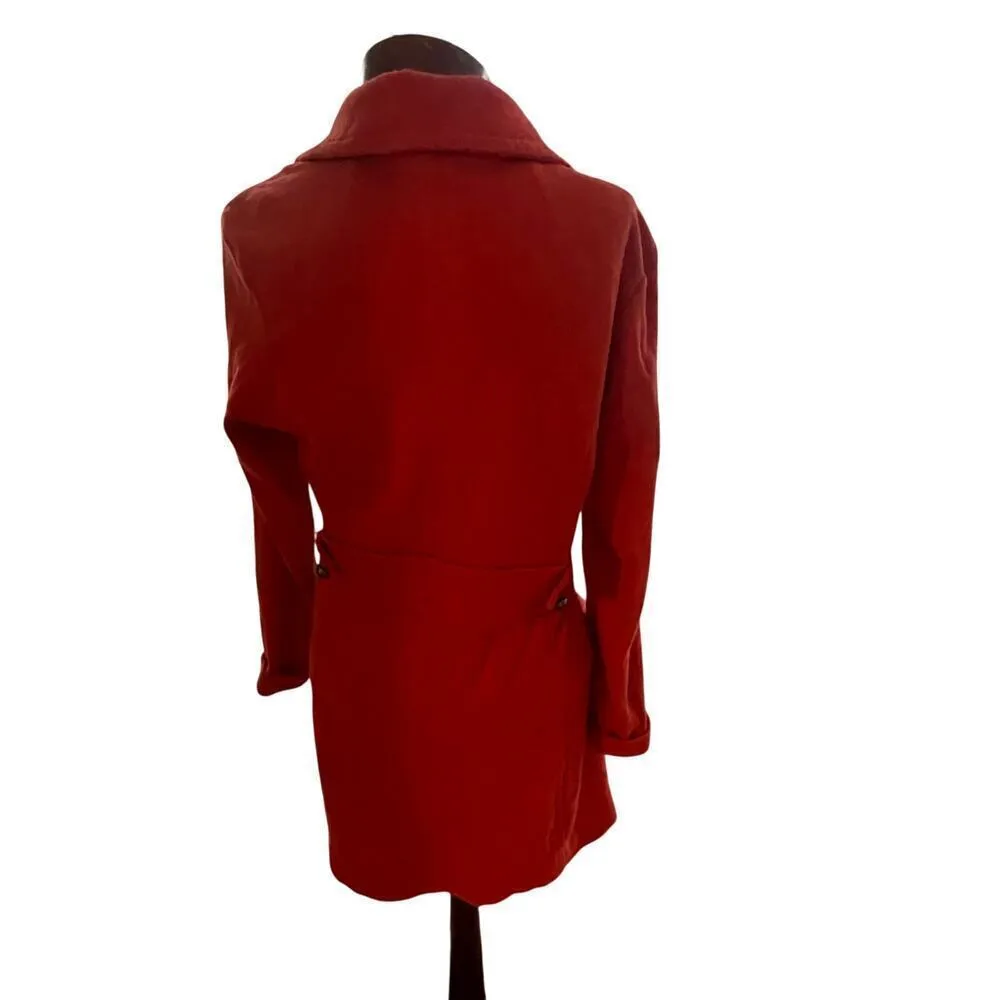 Nic Zoe Tomato Red Jacket Long Coat Size Medium Stretch Orange Nic+Zoe - Image 4