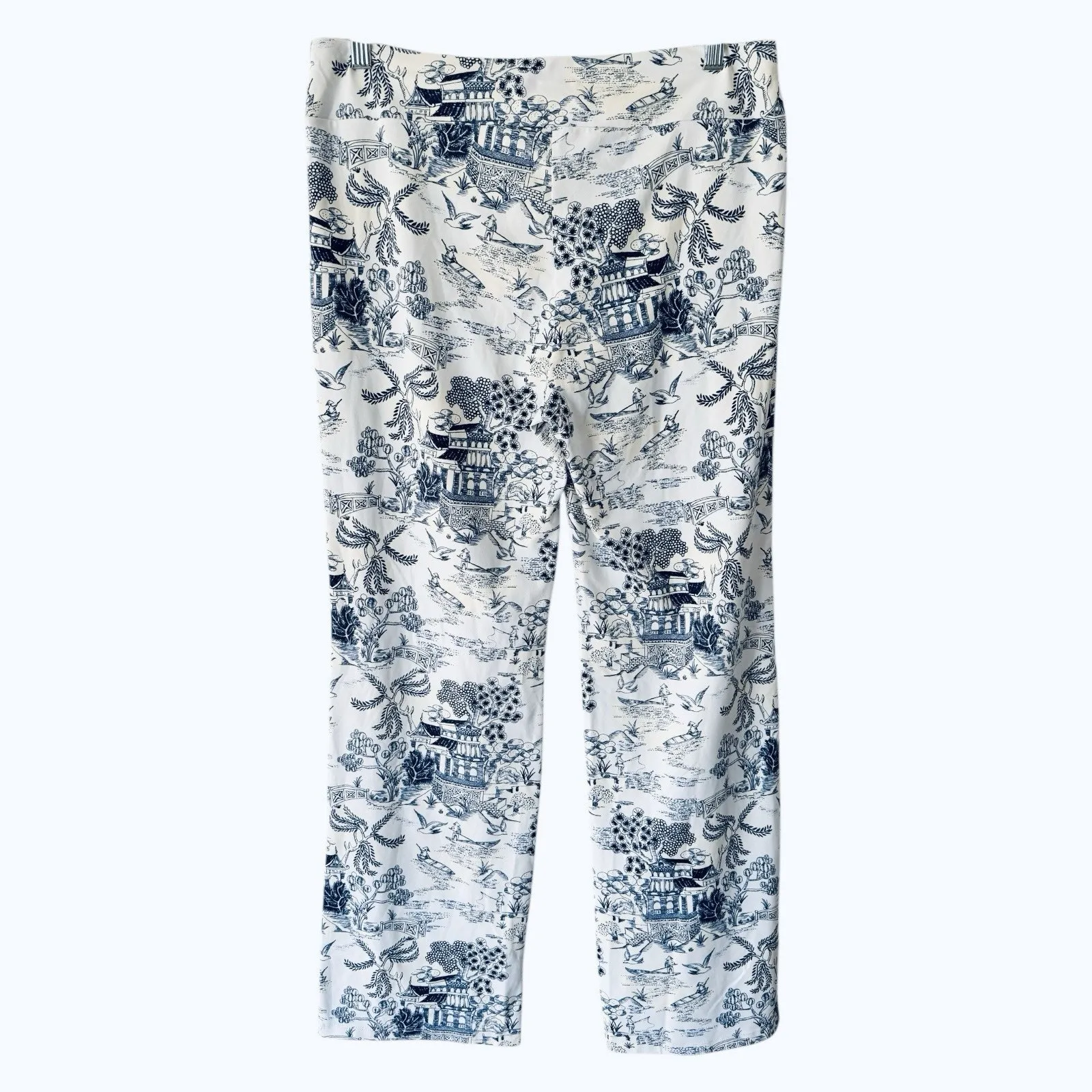 NWT J McLaughlin Carmel Catalina Cloth Pants Navy Blue Size Large - Image 2