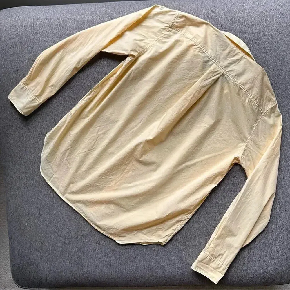 Yellow Button Down Shirt Size 8 - Image 2