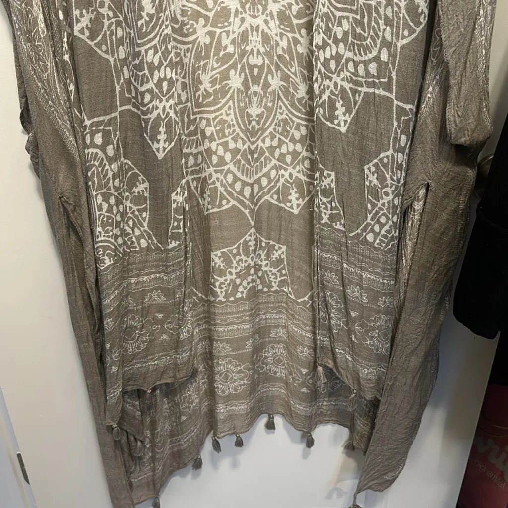 Lulus Sun Daze Grey Print Cover-Up One Size - Image 7