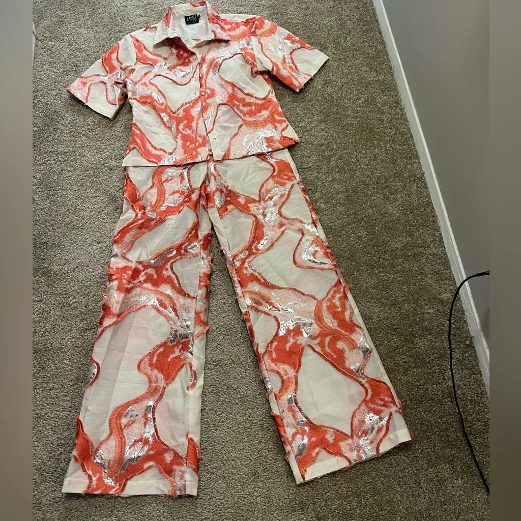 Arianne‎ Elmy vacation flow pants $230 small Red - Image 8