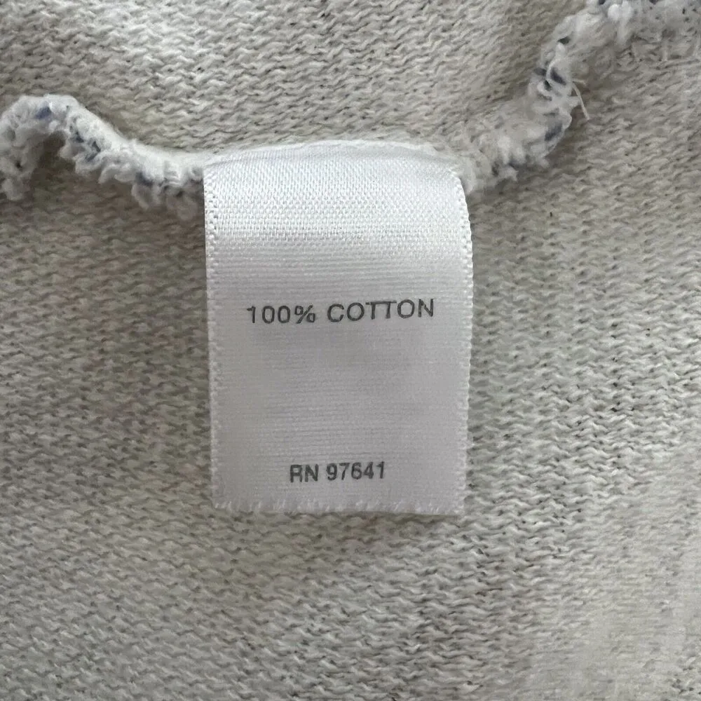 J Jill Sweatshirt Womens Medium Marled Blue Purejill Lounge Updated Basic Casual - Image 8