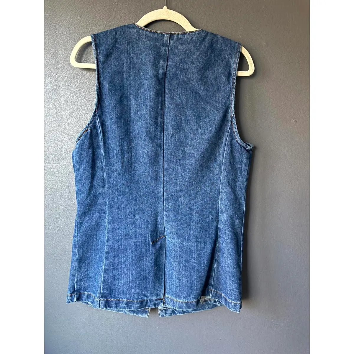 Vigoss Women's Denim Vest Jacket Medium - Image 2