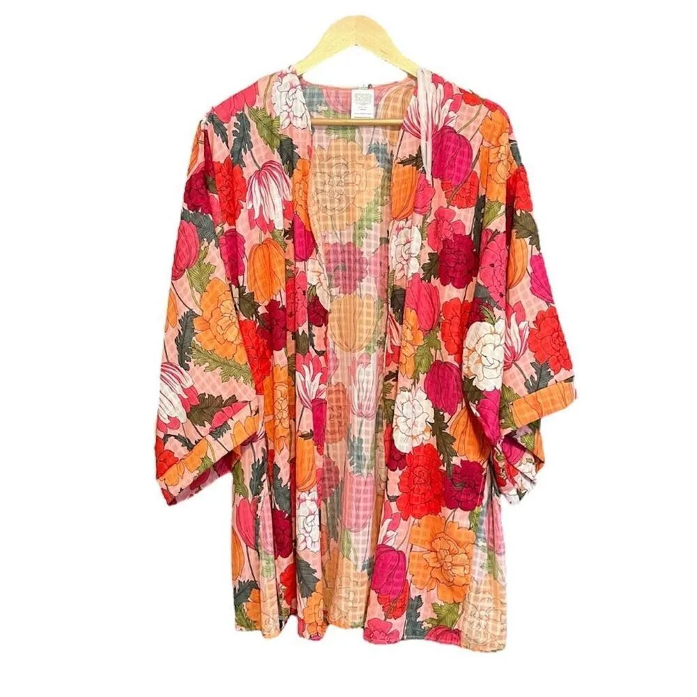 Trina Turk Sunny Bloom Kimono Cover Up Floral NWT - Image 3
