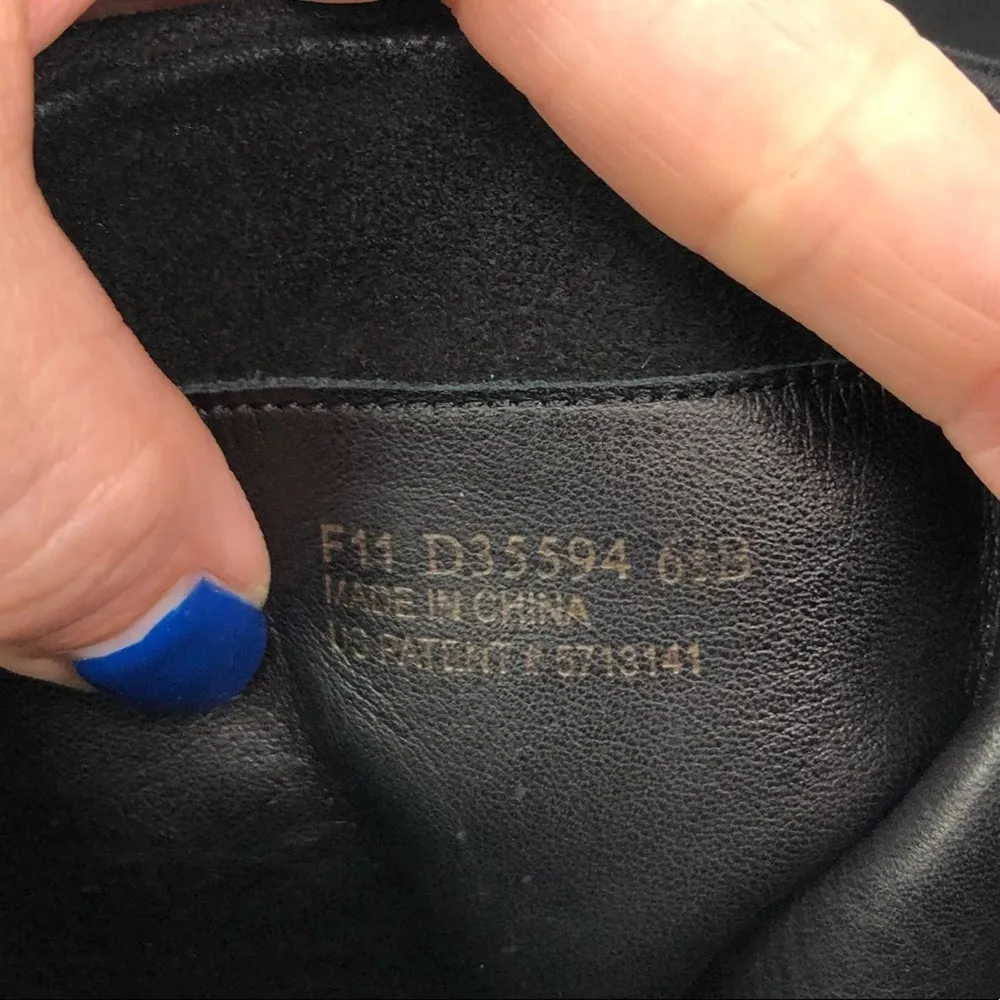 Cole Haan Kennedy Leather Suede High Heel NikeAir Boots Buckles in Black 6.5 - Image 10