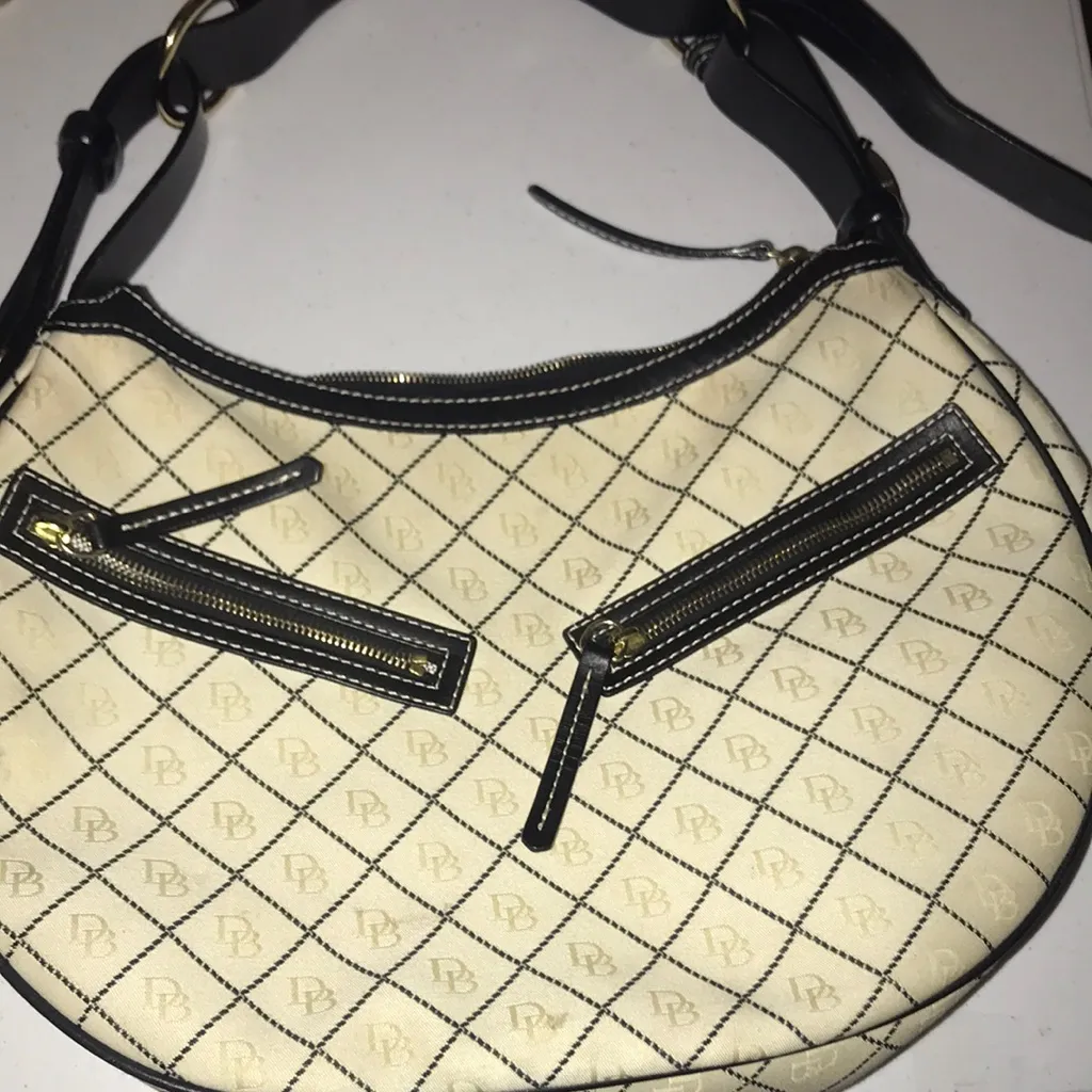 Dooney & Bourke Logo Half moon Minimalist Gorgeous Bag - Image 3