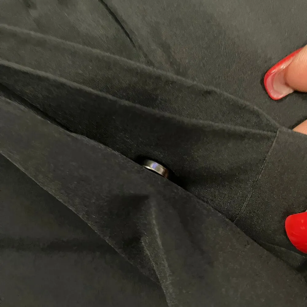 Athleta Gramercy Track Trouser Black Wide Leg Pant Size 10 - Image 4