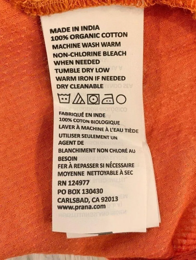 Women’s 𝅺Prana orange embroidered Atlantis top - Image 8