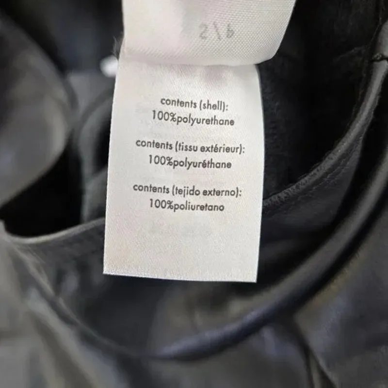 NWT Weworewhat Buttery Faux Leather High Waisted Ankle Stirrup Leggings S Black - Image 14