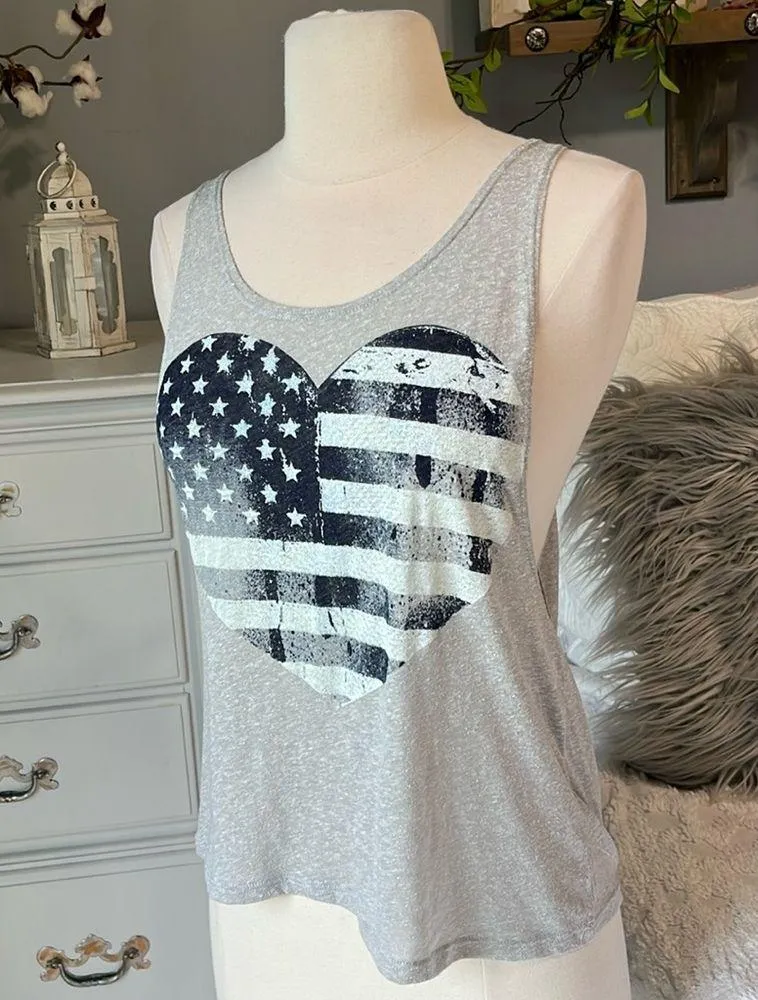 USA Heart Tank Flowy - Image 5