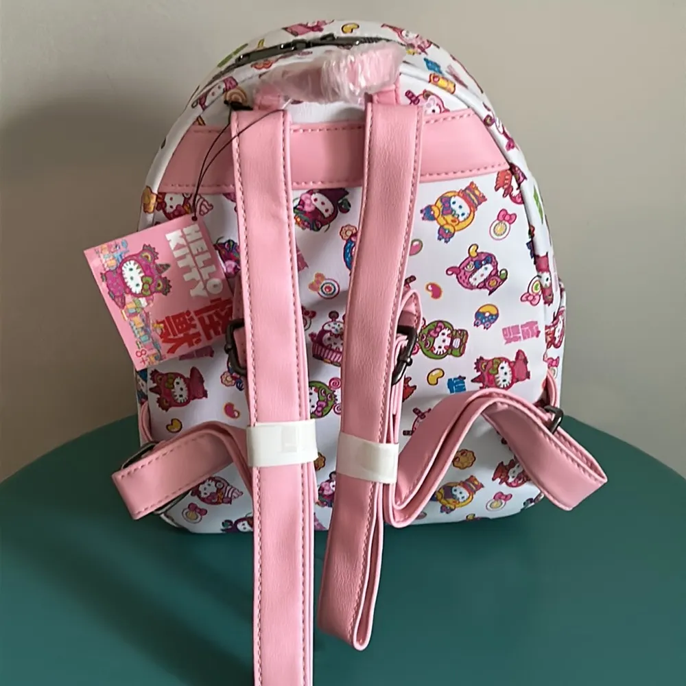 New Loungefly Hello Kitty Monster Costumes Graphic Vegan Leather Mini Bag - Image 5