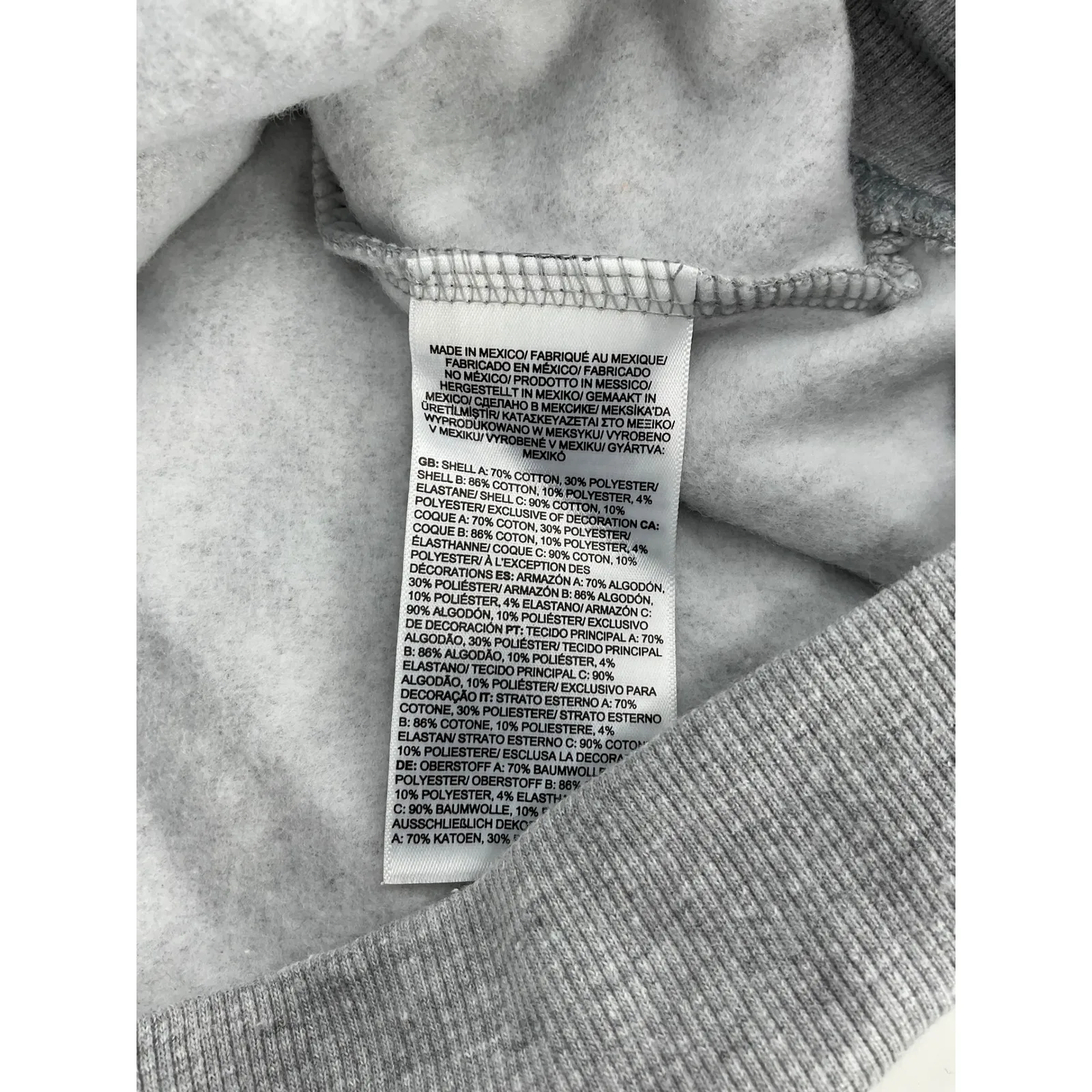 The North Face Womens Grey Hoodie Sweatshirt Logo Box Never Stop Exploring XL - Image 4