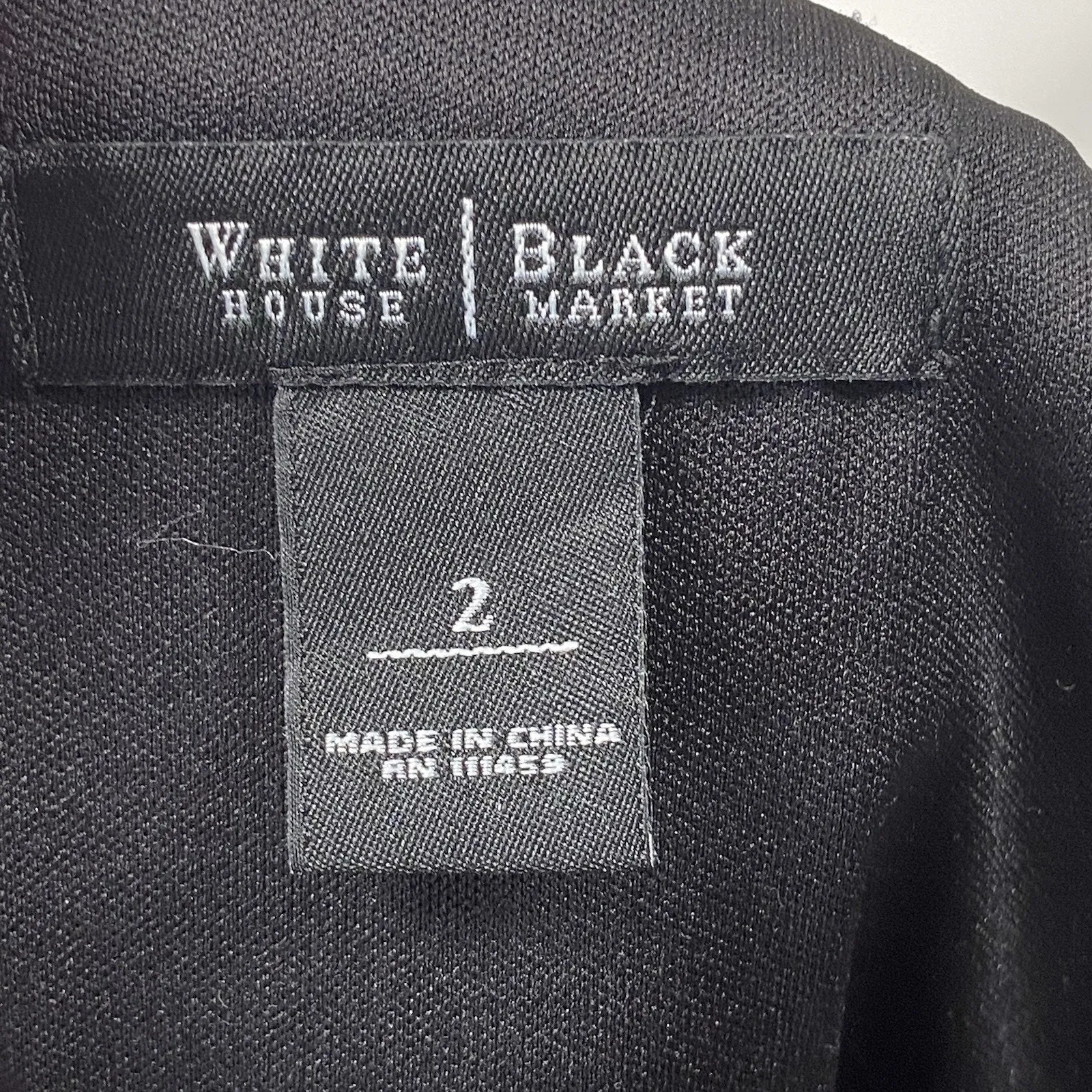 White House Black Market Dress Women's Size 2 Black and White Sheath Geometric - Image 4