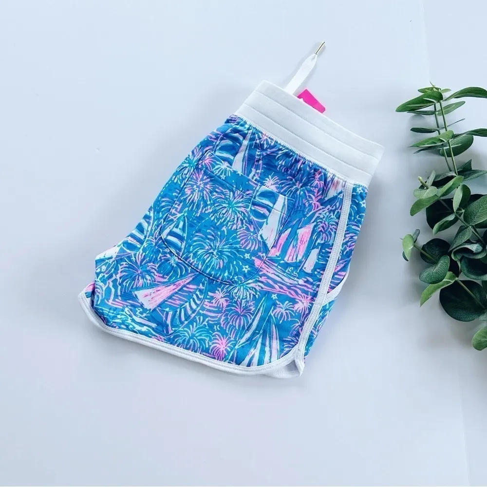 NEW Lilly Pulitzer 4” Short Bocca Blue It’s a Sailabration - Image 5