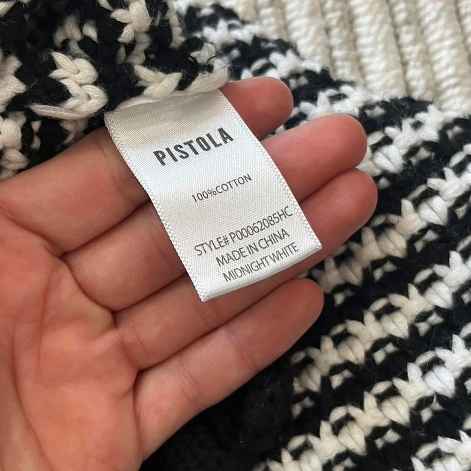 PISTOLA Jadine Pullover in Midnight White - Image 5