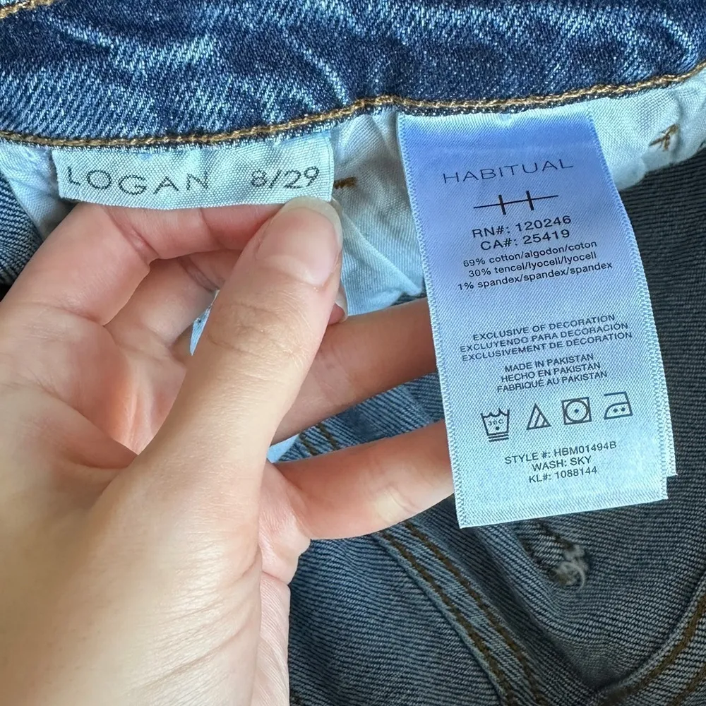 Habitual Logan High-Rise Boot Cut Women's Blue Jeans, Sky, Size 8/29 - Image 12