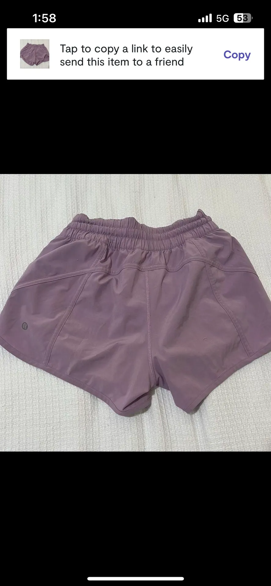 Lululemon Purple Shorts - Image 3