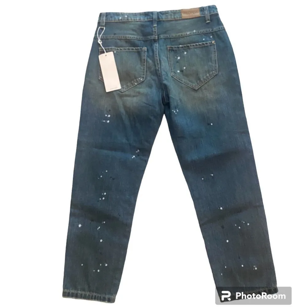 Wildfox paint splattered boyfriend medium Da Vinci wash baggy boyfriend jeans - Image 6