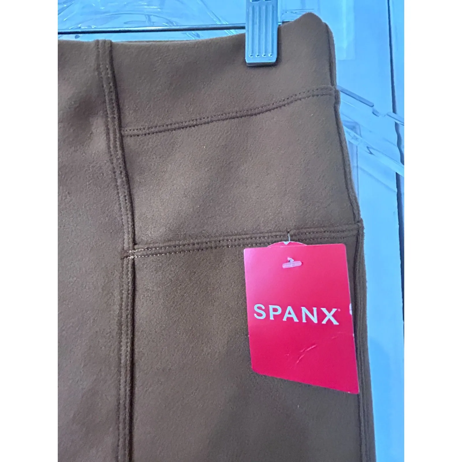 NWT Spanx Faux Suede pants in Rich Caramel - Size L - Image 2