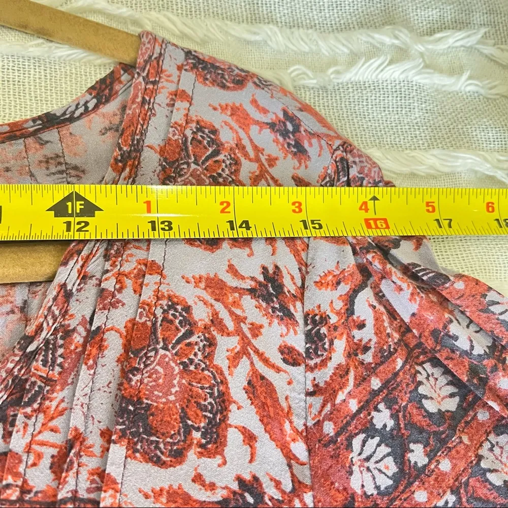 URBAN OUTFITTERS ECOTE Amethyst Pleated Pintuck Dress Sz L Boho Peasant Country - Image 10