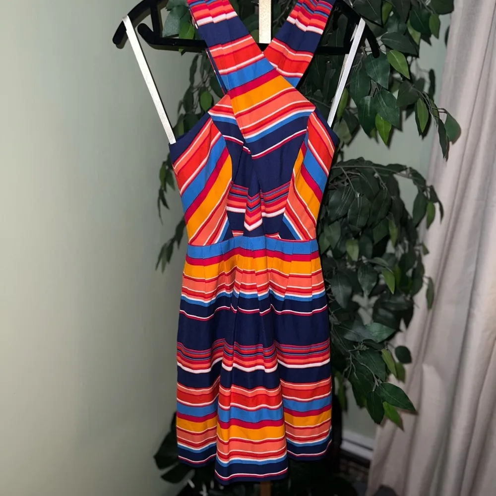 SHOSHANNA Shae Striped Dress in Red Multi Size 4 - Image 2