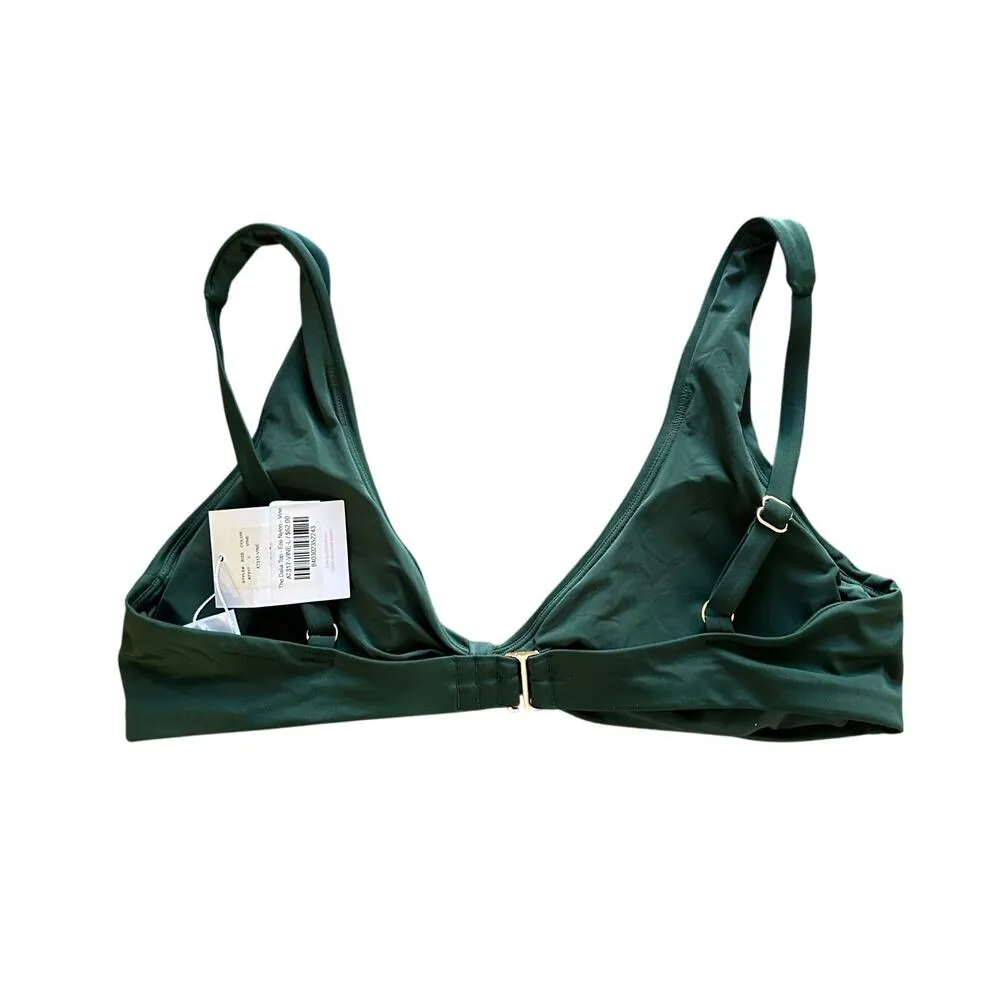 Andie Swim The Dalia Bikini Top in Vine Green L NWT - Image 5