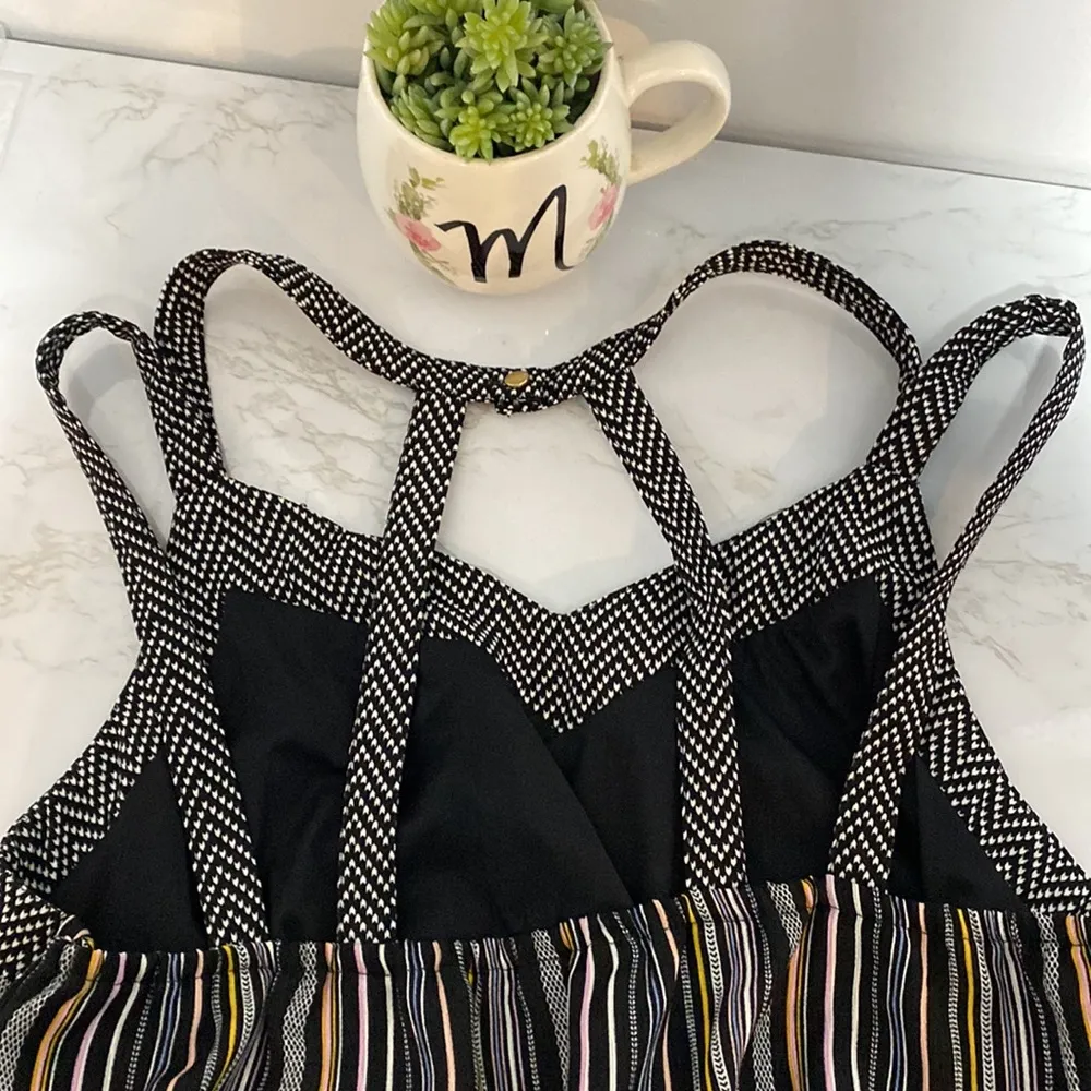 XHILARATION long striped dress open back - Image 7