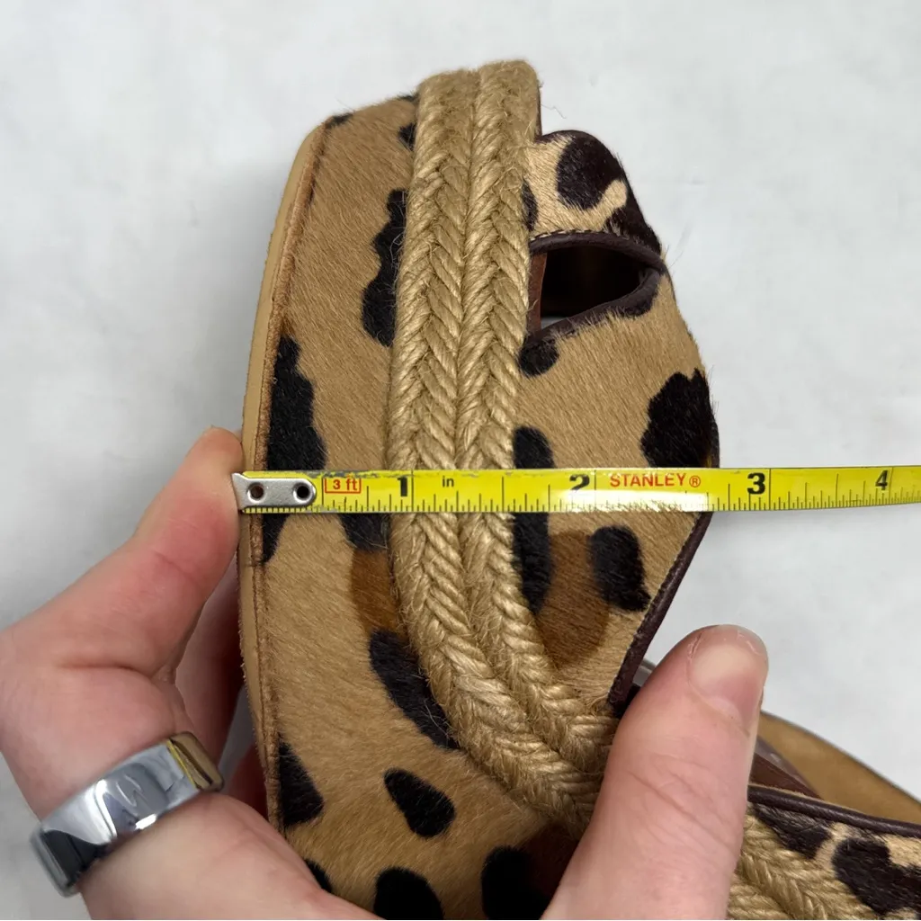 Christian Louboutin Tigresse 120 Leopard Pony Calf Hair Platform Wedge Sandal 36 - Image 12