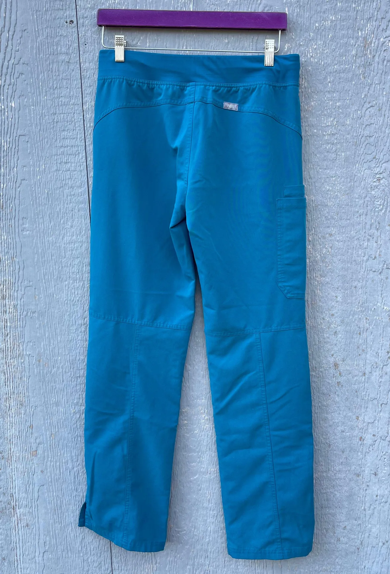 FIGS Technical Collection Kade Blue Cargo Scrub Pants Sz S Nurse Doctor Medical - Image 3