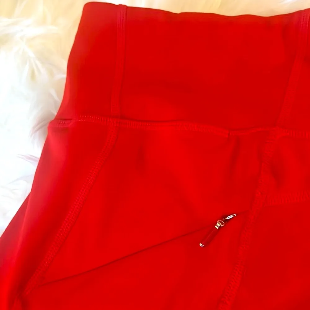 Athleta high waisted Contender tights crimson red nwot - Image 5