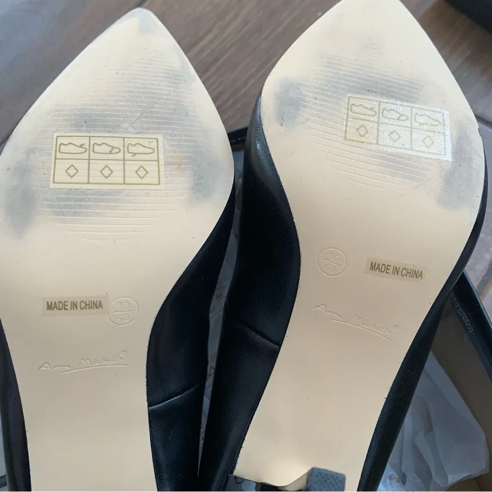 Anne Michelle Flora 1 Black Classic Pumps sz 10 - Image 5