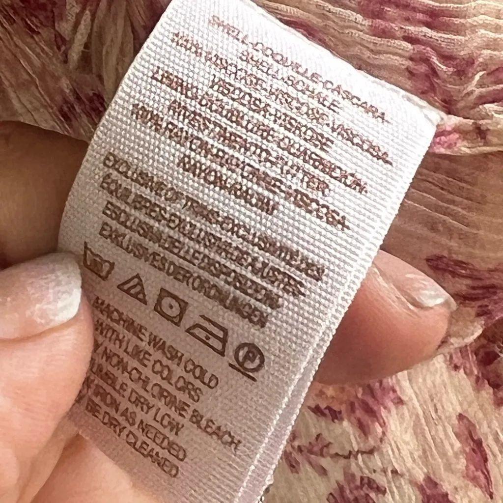 Free People All Things Sheer floral camisole tiered tank top In size L Red Size L - Image 12