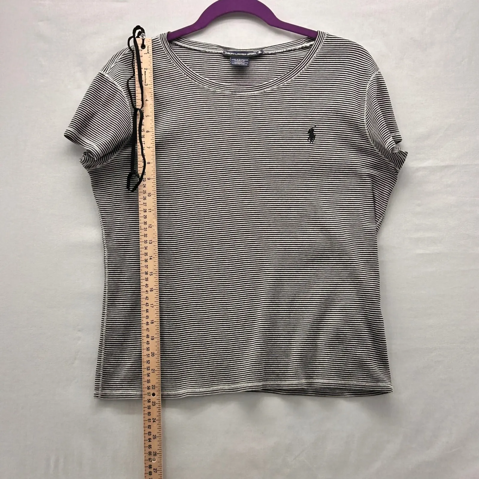 Ralph Lauren Sport Womens Shirt Size XL Preppy Everyday Relaxed Travel Pony Logo - Image 9