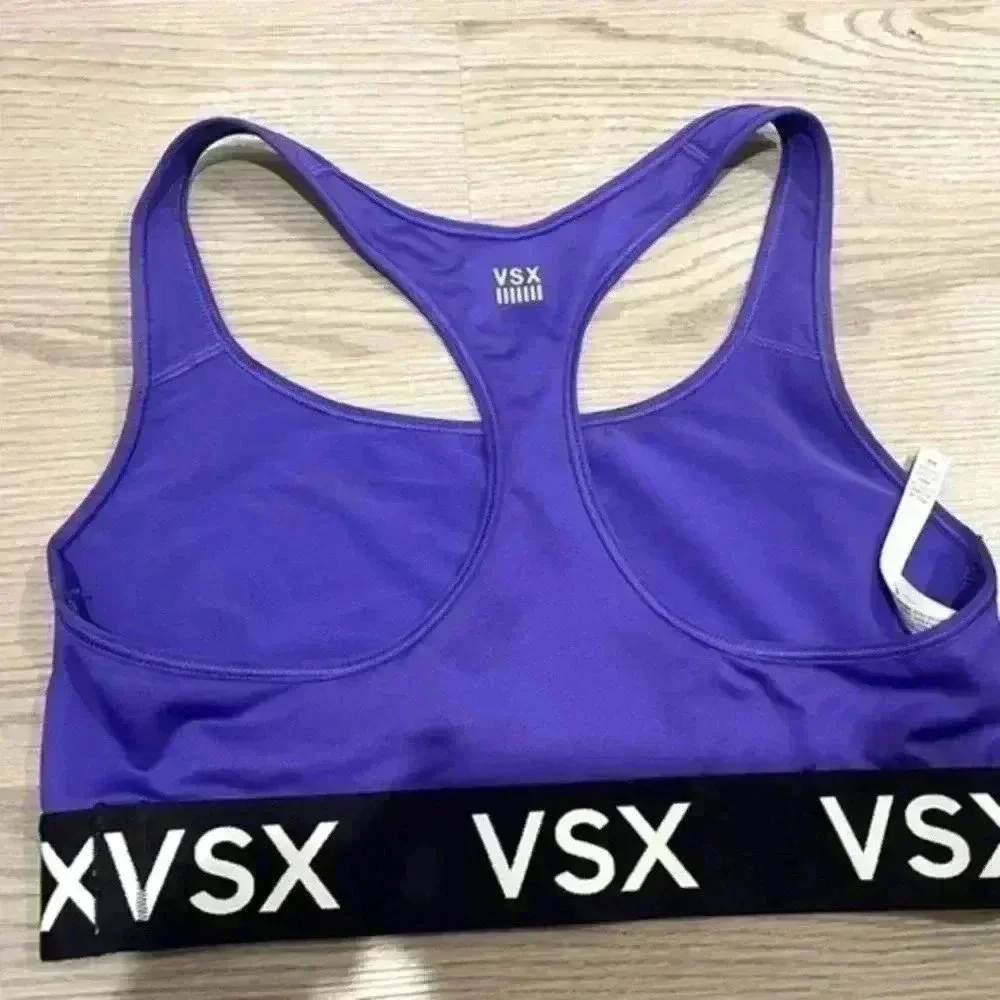 Victoria Secret VSX Sports Bra Large Flexin' Purple Sport‎ Bra - Image 3