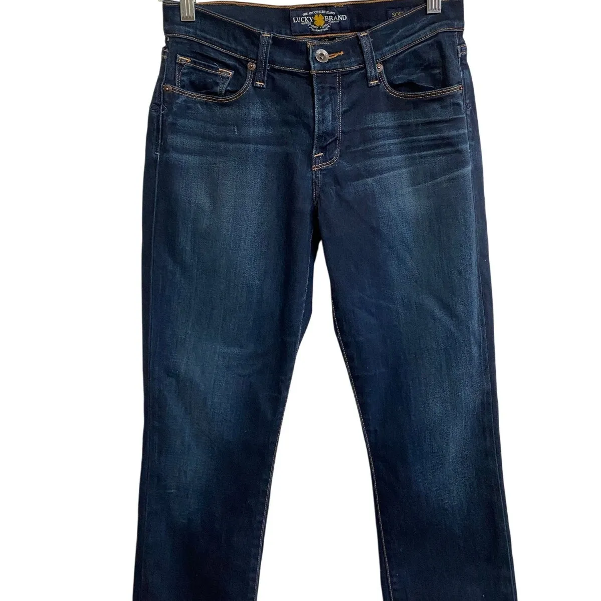 Lucky Brand Sofia Straight Jeans Dark‎ Bacall Size 4/27 Excellent - Image 6