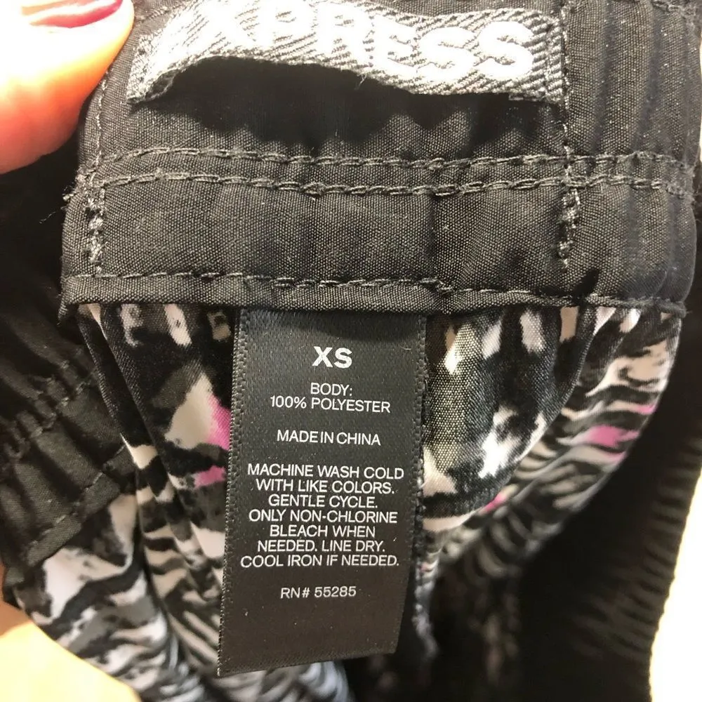 Jogger Style Lounge Pants Express Blk/Pink - Image 6