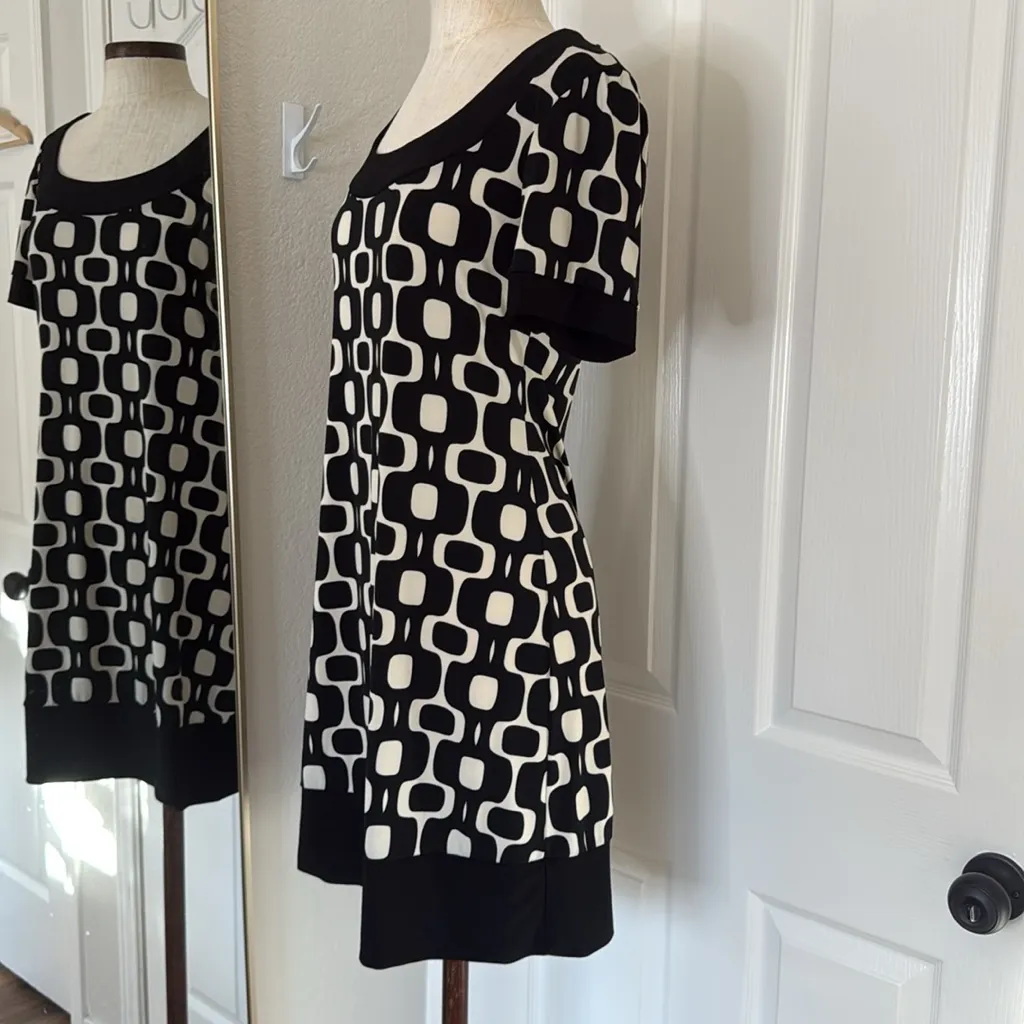 Y2k funky geo print mini dress Black - Image 11