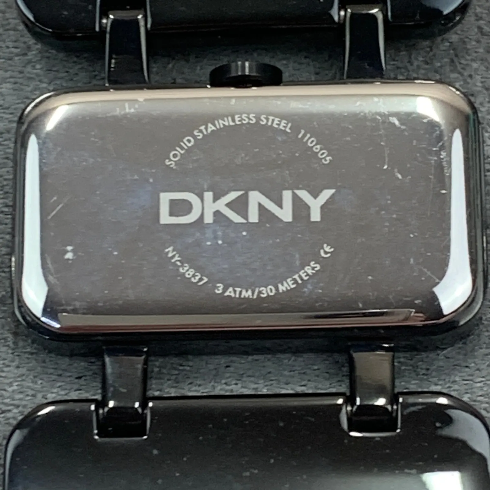 DKNY NY3837‎ Black Stainless Steel Womens Designer Watch w/ Box and Paperwork - Image 4