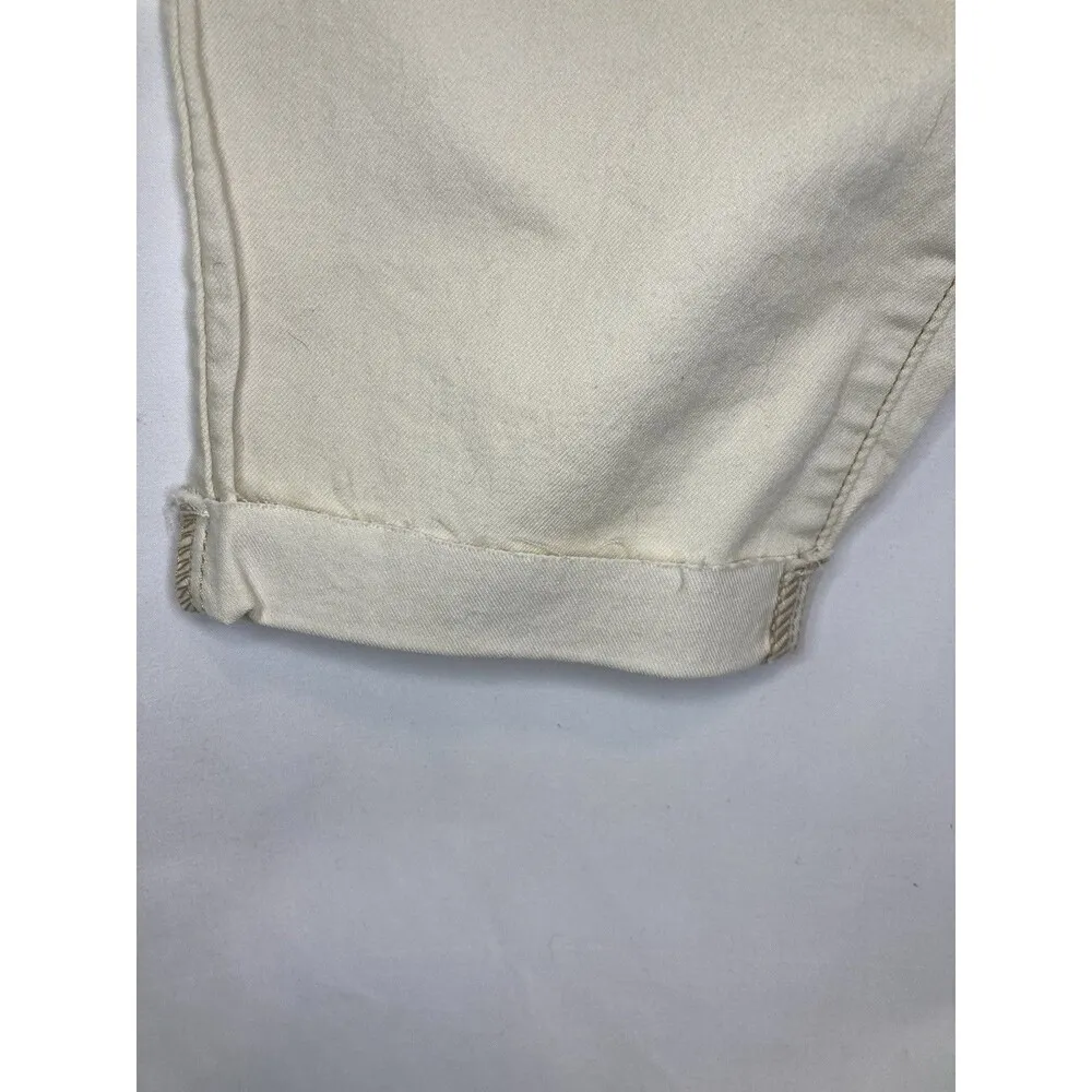 NICOLE MILLER Jeans Womens 14 Off White Soho High Rise Skinny Ankle Stretch - Image 3