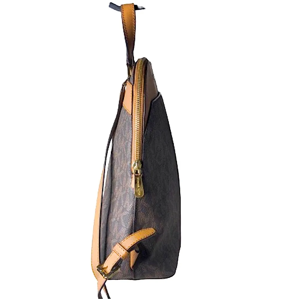 MICHAEL KORS MK Monogram Bicolor Leather & Coated Canvas Tech Backpack NWT - Image 5