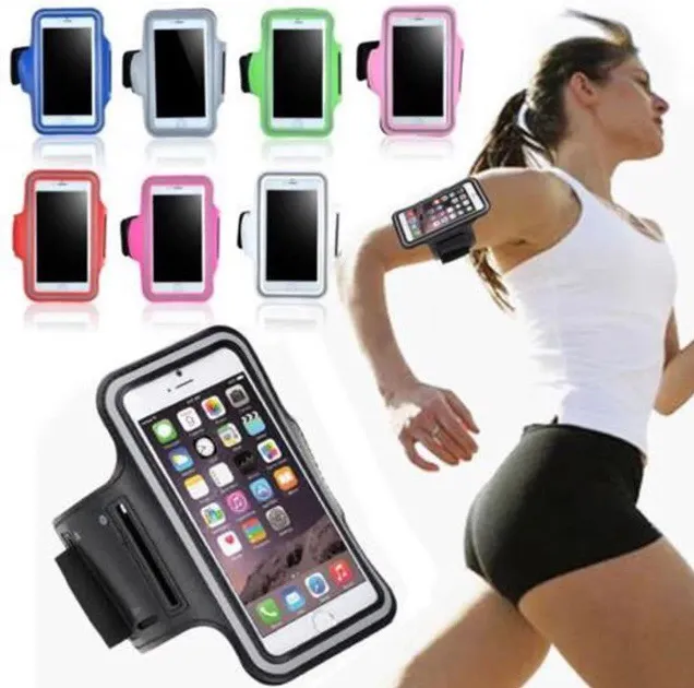 iPhone/Galaxy Sport Gym Exercise Armband Black - Image 5